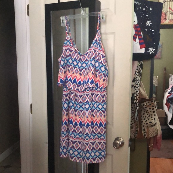 NWOT Love,Zoe Aztec print mini dress size large - Picture 6 of 6